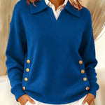 Vynette™ | V-Neck Sweater with Collar