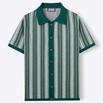 KZZ Men's High-Quality Short-Sleeve Knit Shirt