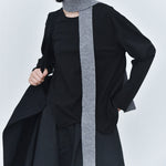 Women's Wavy Hem Casual Round Neck Shirt