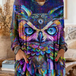 Lizzy | Retro Print Hooded Tunic