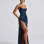 Sofia Bellucci | Satin Split Maxi Dress For Women
