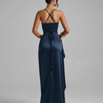 Sofia Bellucci | Satin Split Maxi Dress For Women