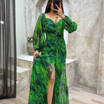 Sophie™ | Pleated Long Evening Dress