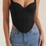 Luxurious Freya Top with Lace Details