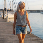 Relaxed Ibiza Style Sleeveless Top