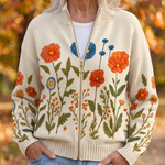 Wrenna™ | Wildflower Meadow Zip Cardigan