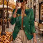 Honorine™ | Emerald Marble Blazer
