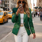 Honorine™ | Emerald Marble Blazer