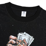 KZZ Men's Short-Sleeve Tee with Dazzling "Starry Sky" Effect