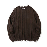 Torn-edge Twist Sweater