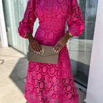 Eloah™ | Elegant Lace Midi Dress