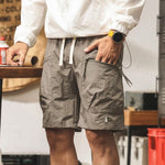 Khaki Gorpcore Cooling Ice Silk Lightweight Cargo Shorts