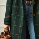 Jennifer Wool Check Coat