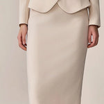 【24-hour shipping out】High-End Fashion Temperament Lapel Beige Suit