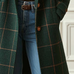 Jennifer Wool Check Coat