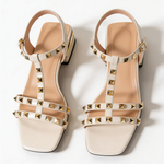Odette Studded T-Strap Sandal