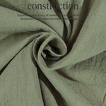 KZZ Men's Solid-Color Linen Shirt and Shorts Set