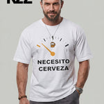 KZZ Men's Regular Fit Crew Neck T-Shirt with Letter Print