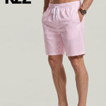 KZZ Men's Regular Fit Striped Print Shorts