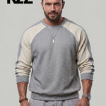 KZZ Men's Color-Block Sweatshirt