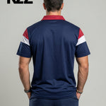 KZZ Men's Colorblock Short Sleeve Polo Shirt
