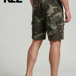 KZZ Men's Camouflage Twill Pocket Shorts