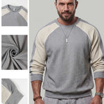 KZZ Men's Color-Block Sweatshirt