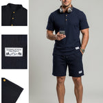 KZZMen's Solid-Color Summer Shorts Set