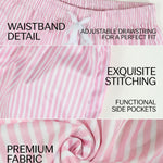 KZZ Men's Regular Fit Striped Print Shorts