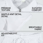 KZZ Solid-Color Short-Sleeve T-Shirt and Drawstring-Waist Shorts
