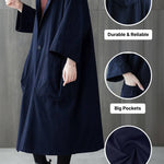 One Size Fits All Oversized Water-Resistant Windbreaker Jacket