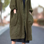 One Size Fits All Oversized Water-Resistant Windbreaker Jacket