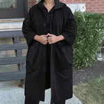 One Size Fits All Oversized Water-Resistant Windbreaker Jacket