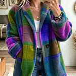 Joanne | Cozy Multi-Color Plaid Coat