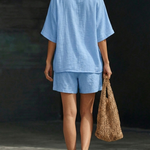 Zoe Mitchell | Linen Two-Piece Shorts Set For Women