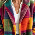 Joanne | Cozy Multi-Color Plaid Coat