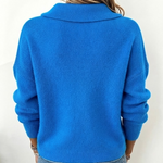 Rosewyn™ | Royal Blue Peter Pan Collar Sweater