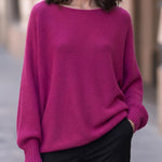 Lunette™ | Round Neck Long Sleeve Casual Loose Knitted Pullover