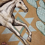 Perpetua™ | Desert Horse and Cactus Zip Cardigan