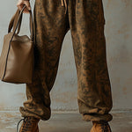 【24-hour shipping out】Fashion Retro Hooded Camouflage Sweatshirt and Leggings Two-piece Suit