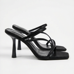 Amanda's strappy mules