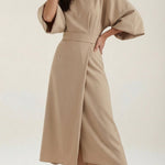 Ana Maxi Dress with Adjustable Waist Belt