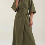 Ana Maxi Dress with Adjustable Waist Belt