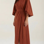 Ana Maxi Dress with Adjustable Waist Belt