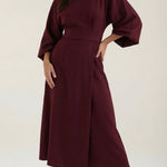 Ana Maxi Dress with Adjustable Waist Belt