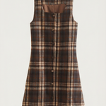 Annette Plaid A-Line Mini Dress