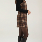 Annette Plaid A-Line Mini Dress