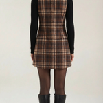 Annette Plaid A-Line Mini Dress