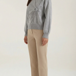 Annie knitted sweater with floral design