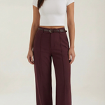 Bertha Wide-Legged Fabric Trousers